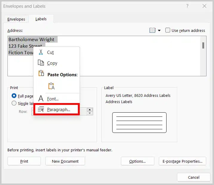 How to Create Printable Address Labels with Images in Microsoft Word