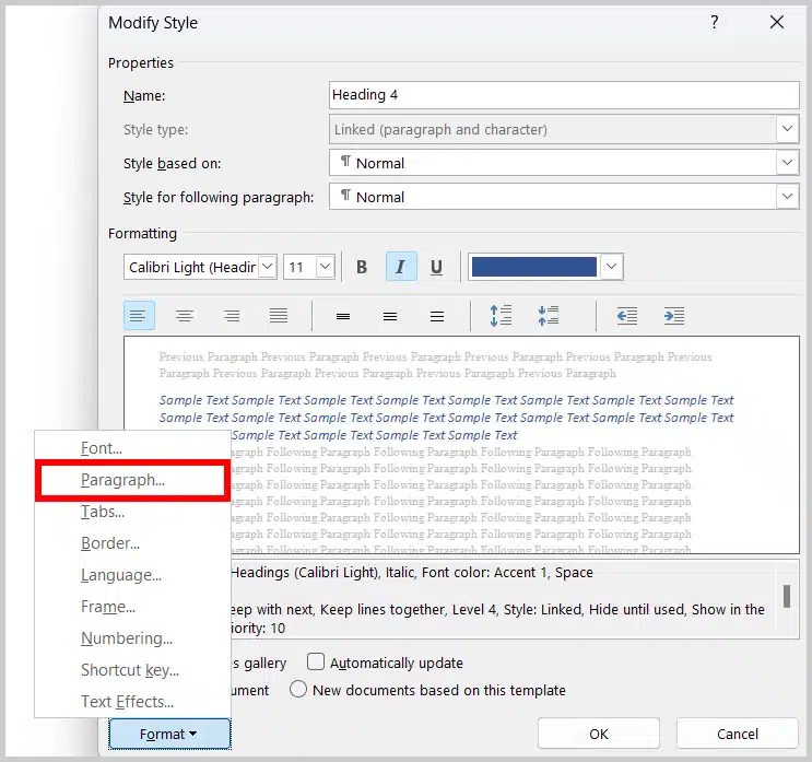 How to Create RunIn Headings in Microsoft Word (Indented & LeftAligned)