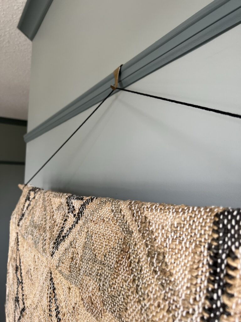 How to Hang a Rug over a TV Erin Zubot Design