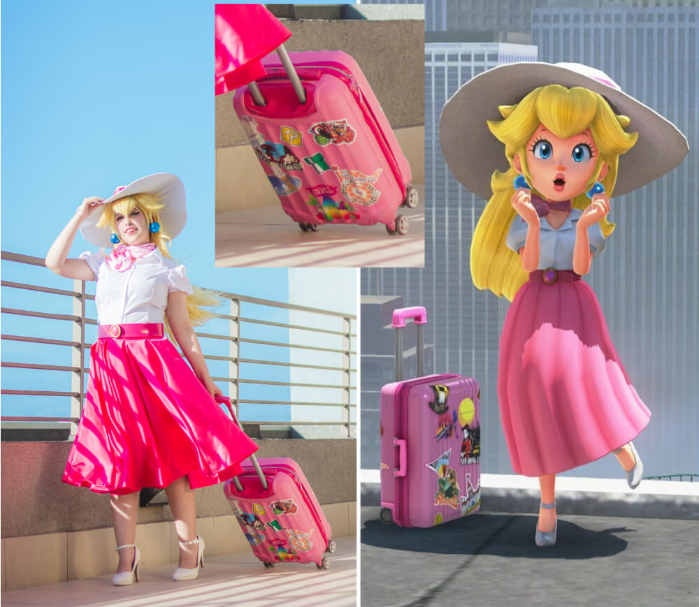 Princess Peach’s Suitcase Printable Stickers (Super Mario Odyssey