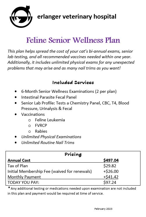 Preventative Care Plans Erlanger Veterinary Hospital Erlanger, KY Vet