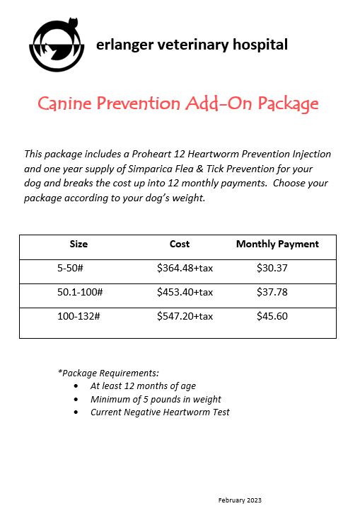 Preventative Care Plans Erlanger Veterinary Hospital Erlanger, KY Vet
