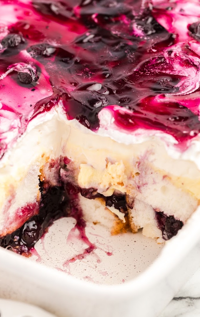 Blueberry Angel Food Cake Ermhearts