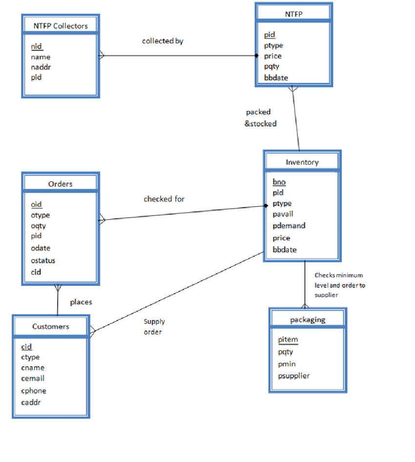 Database Entity Diagram
