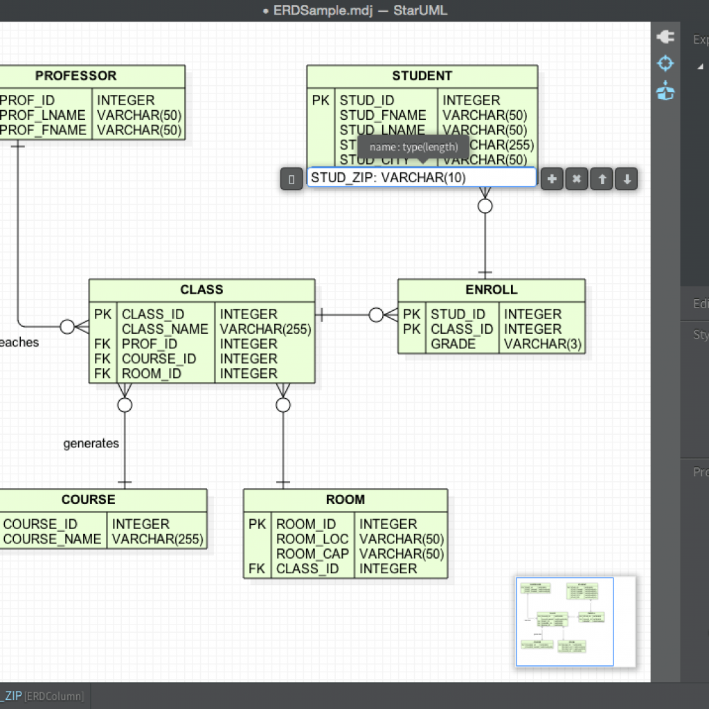 Staruml – Dbms Tools – ERModelExample.com