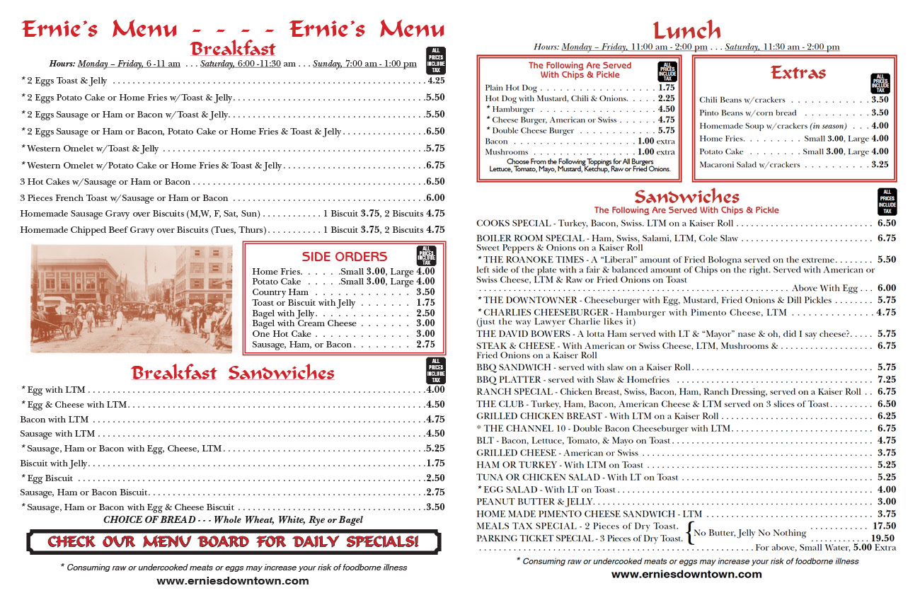 Ernie's On The MarketErnies DowntownDowntown Roanoke