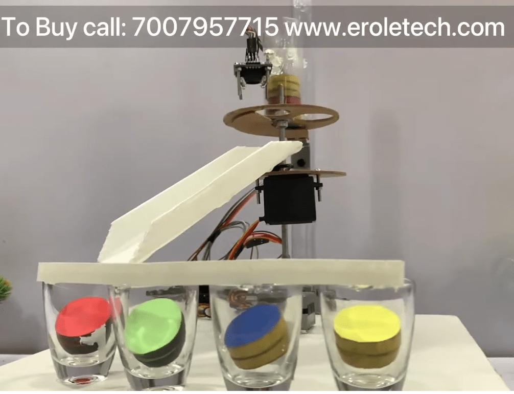Color sorting Machine using Arduino UNO servo and stepper motors