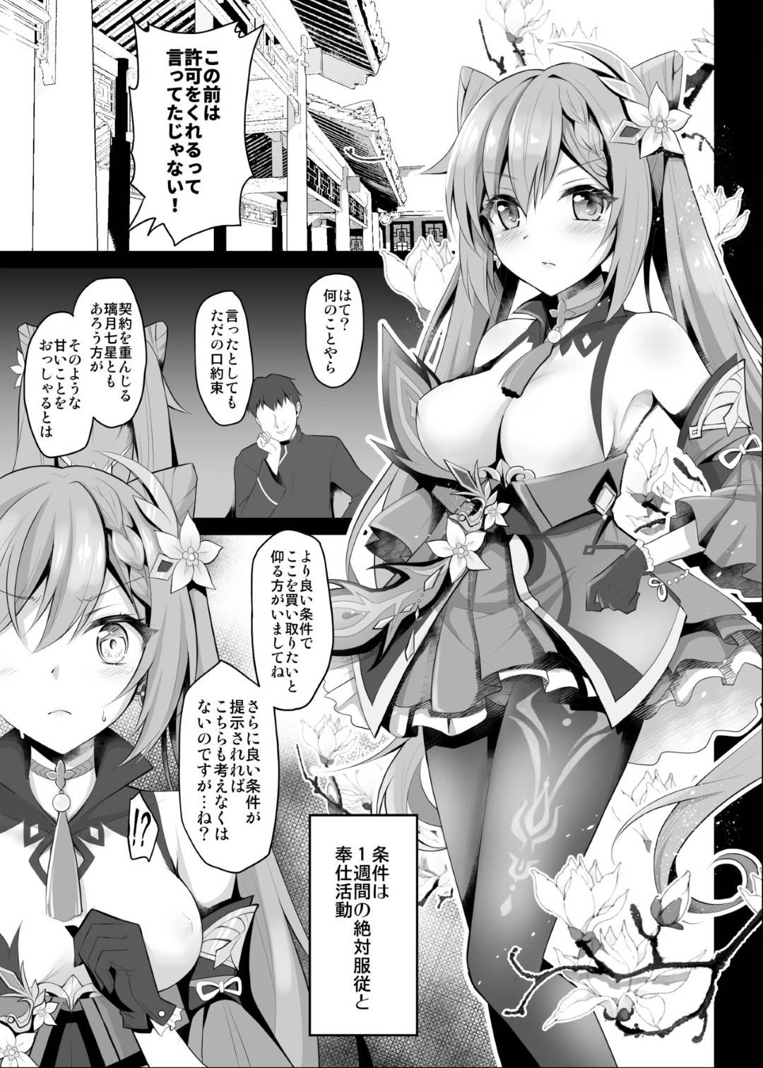 刻晴の性処理奴隷契約 ～契約だからってこんなの聞いてないわよ!～ 4枚目