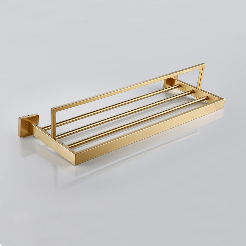 Cuby Towel RackBrushed Gold ErosenBathTapware, Shower & Bathroom