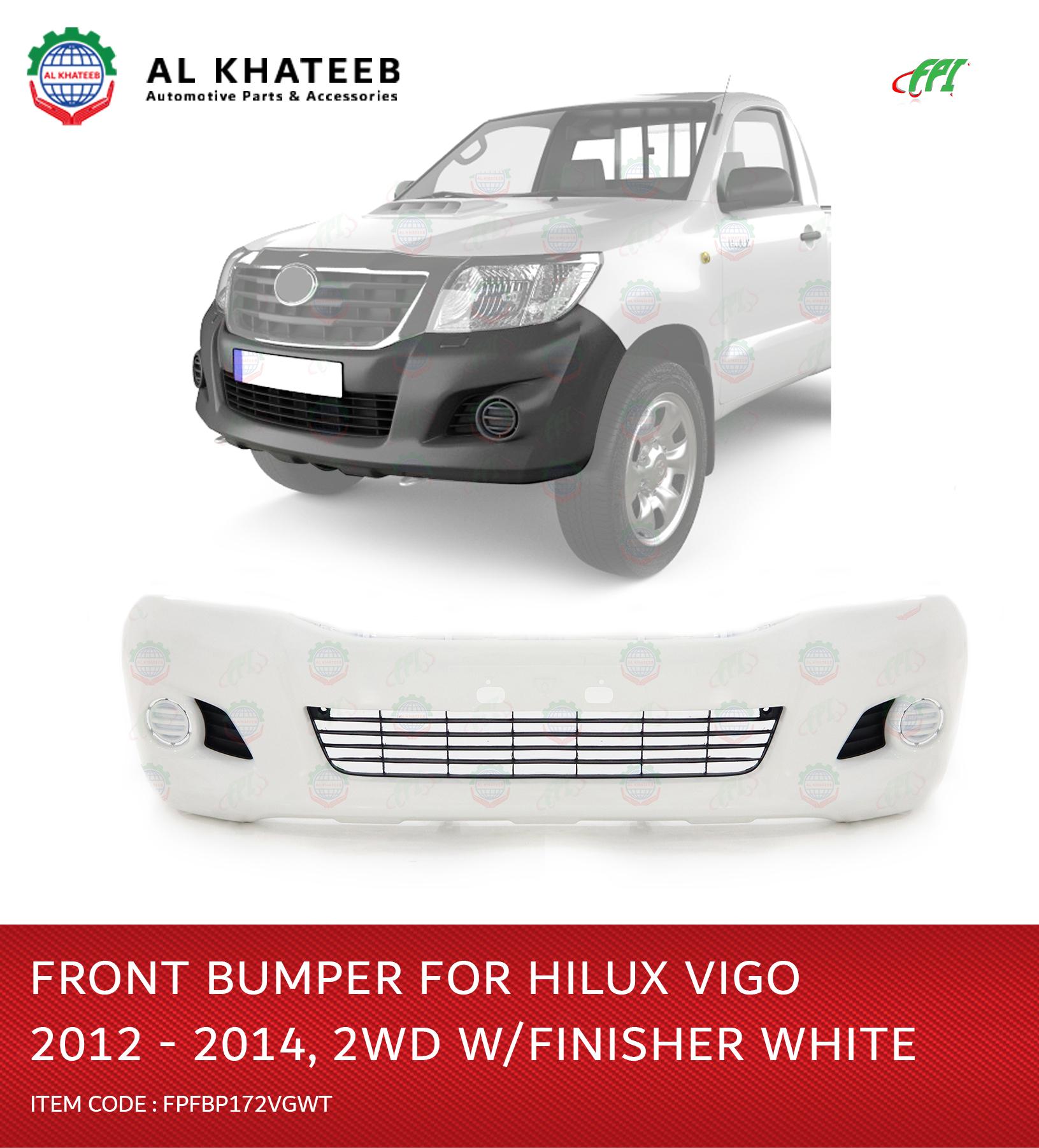 FRONT BUMPER HILUX VIGO 201214 2WD W/FINISHER WHITE