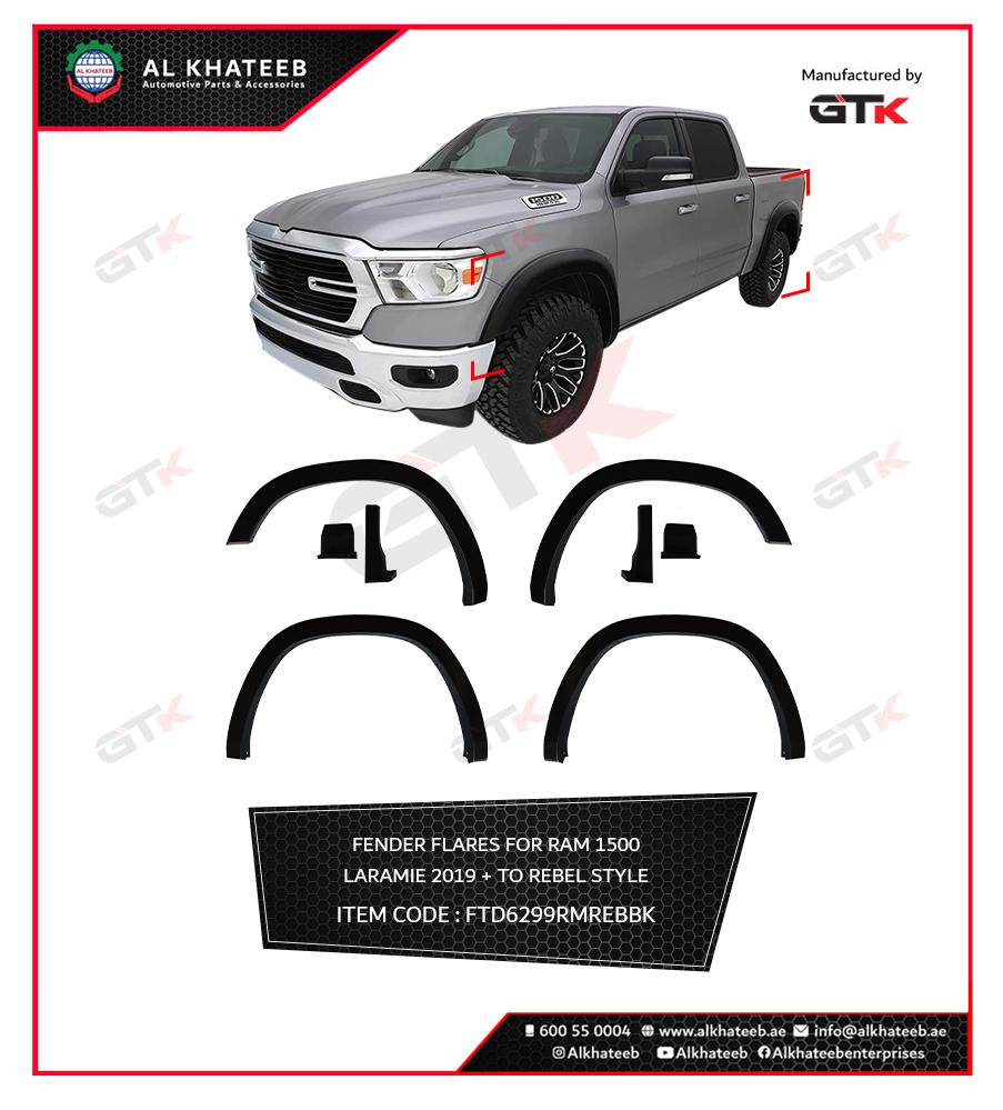 FENDER FLARES 4 DODGE RAM 1500 LARAMIE 2019