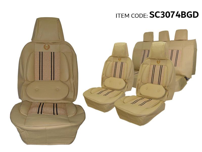 SEAT COVER PVC/VIP EMBO 11PCSC3074BGD