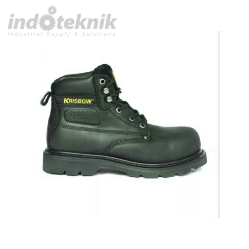 KRISBOW SAFETY SHOES VULCAN 6IN (44/10) BLK