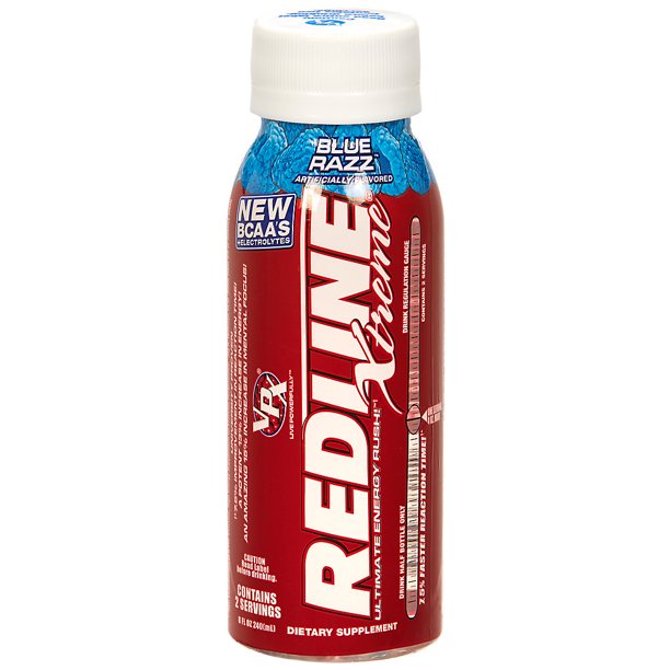 34905 Redline Energy 8oz Xtreme Blue Raspberry