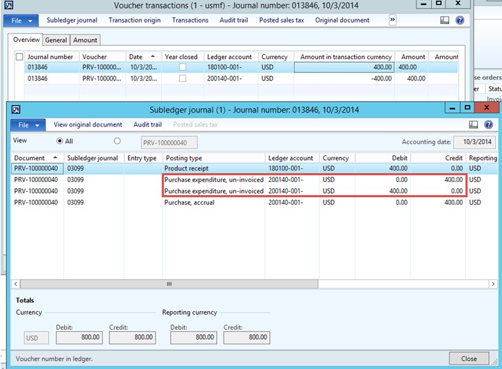 Dynamics AX 2012 R3 Purchase Order Product Receipt and Vendor Invoice