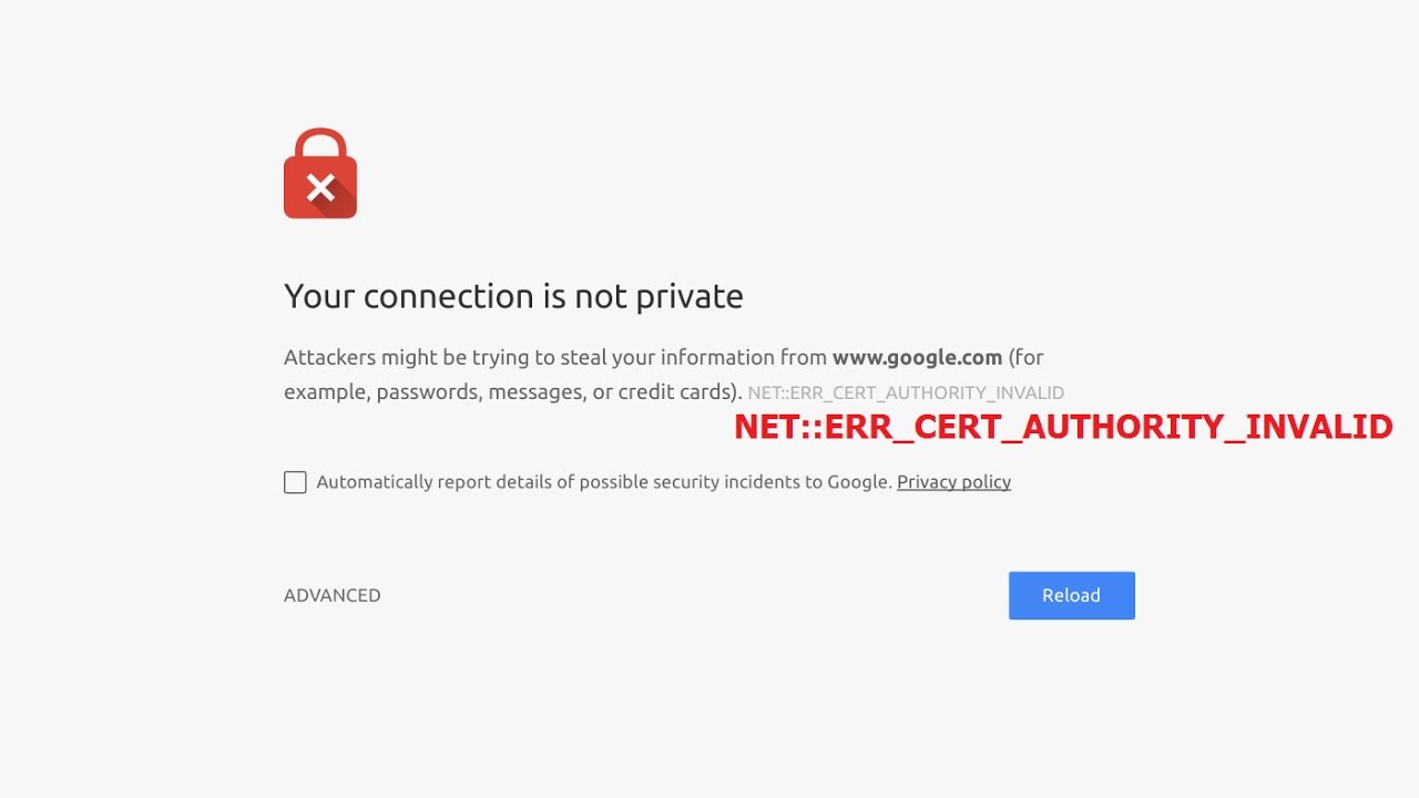 ERR_CERT_INVALID error in Google Chrome? Fix it Quickly