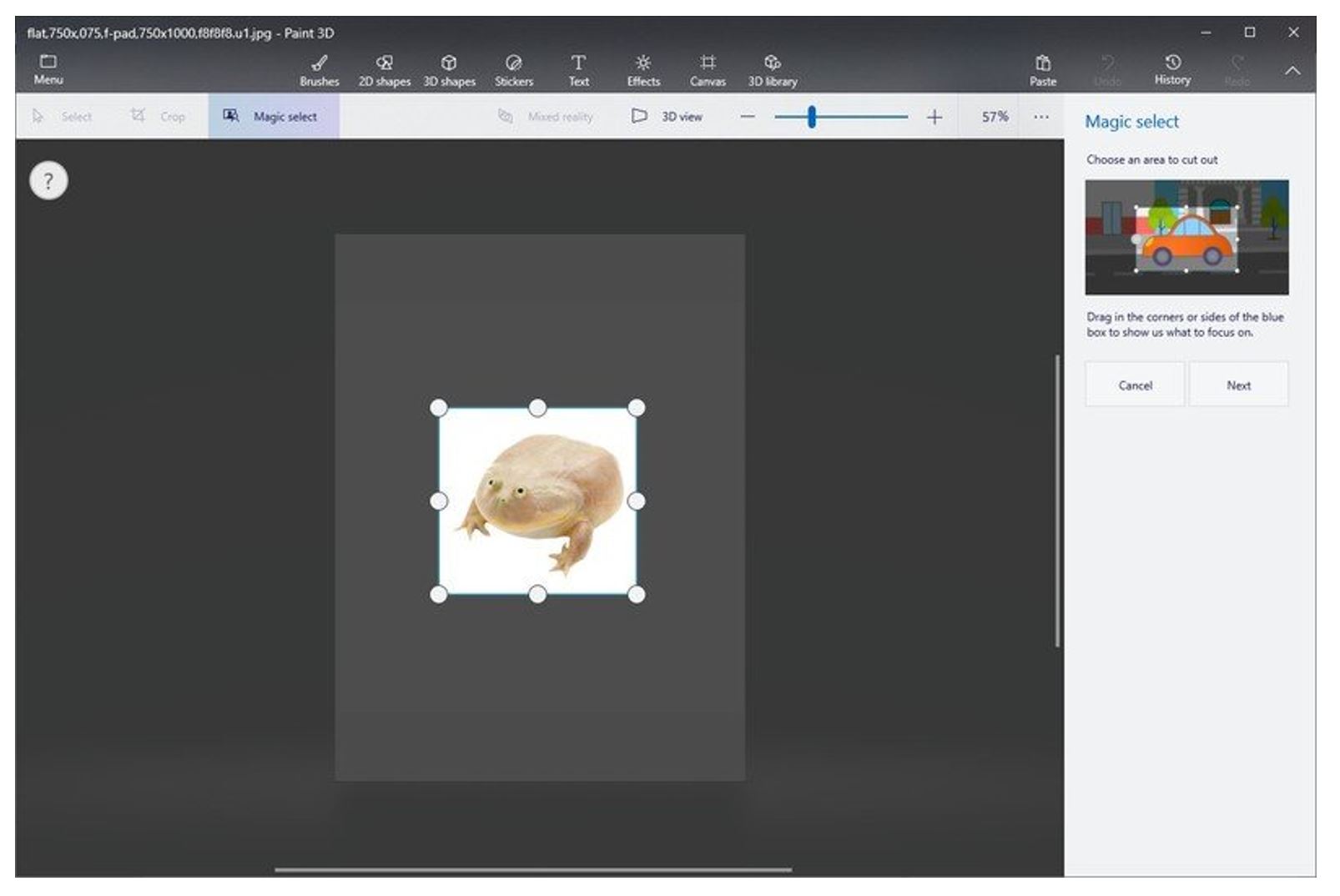 How to remove white background in Paint 3D Microsoft Paint