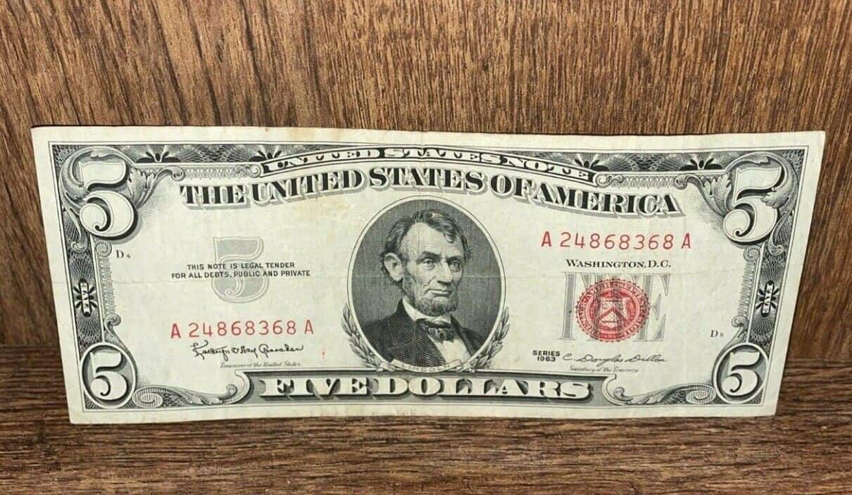 1963 5 Dollar Bill Error List & Value
