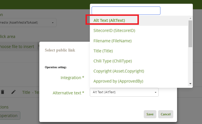 Sitecore Content Hub Connector Alt text field not available for