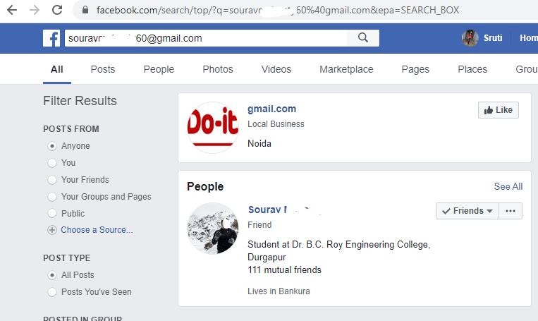 1.facebook profilesmin Error Express