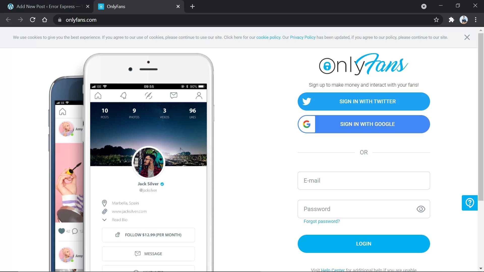 OnlyFans Error Express
