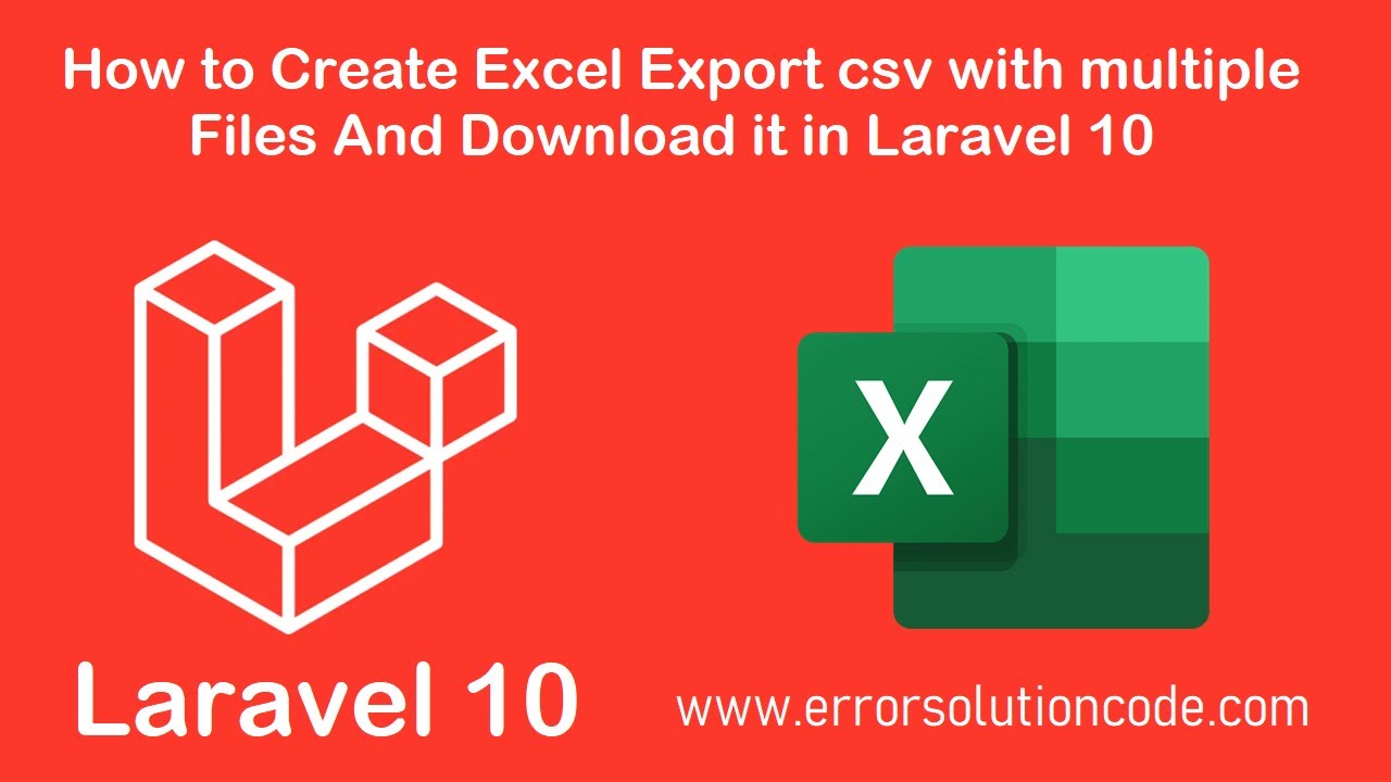 How to Create Excel Export csv with multiple Files and Download it in
