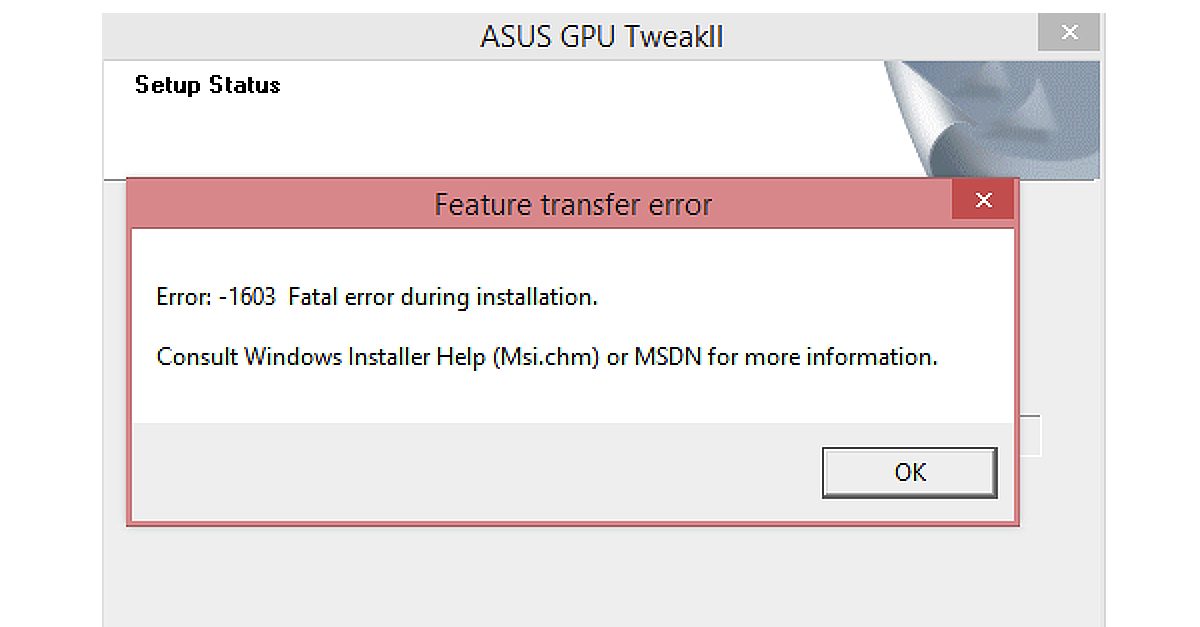 How to Fix Installer Error 1603 - ErrorTools
