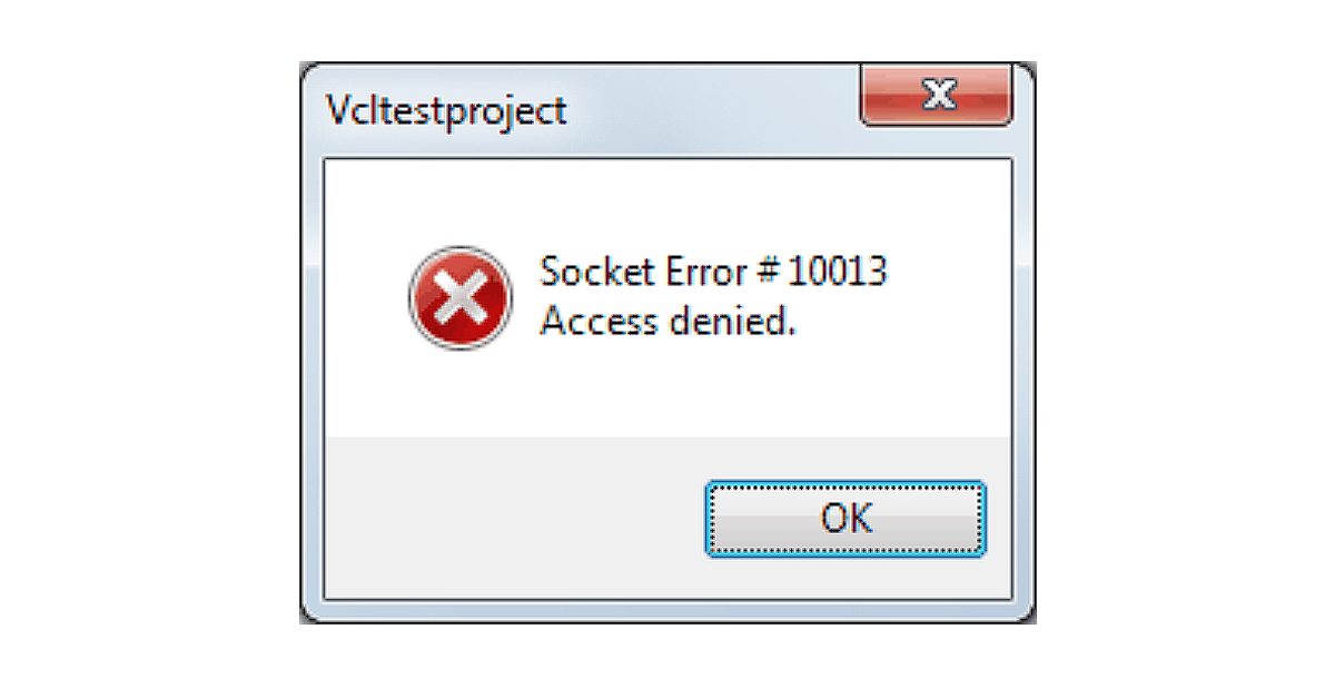 How to Fix Socket Error 10013 ErrorTools