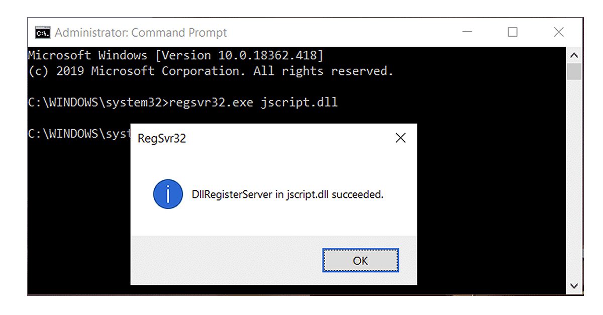 Fix Failed to register a VB Script DLL file on Windows 10 ErrorTools