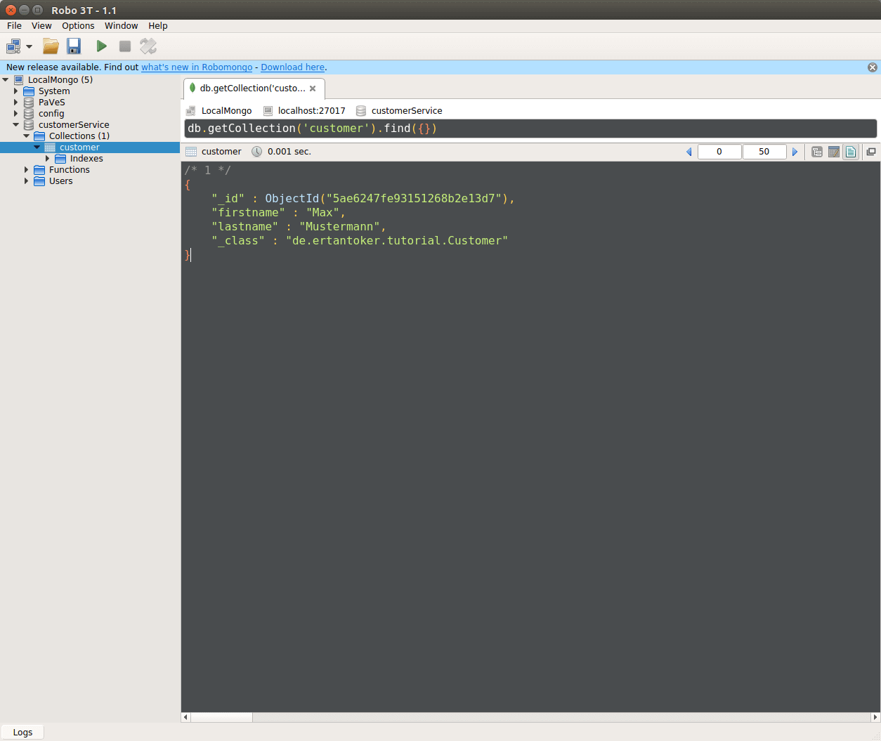 Spring Boot Creating Data Repository Classes for MongoDB