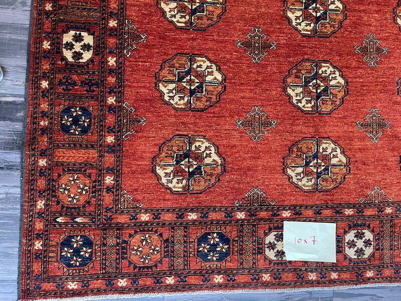 7x10 bukara Vintage rug Turkman rug Tribal Rug near me