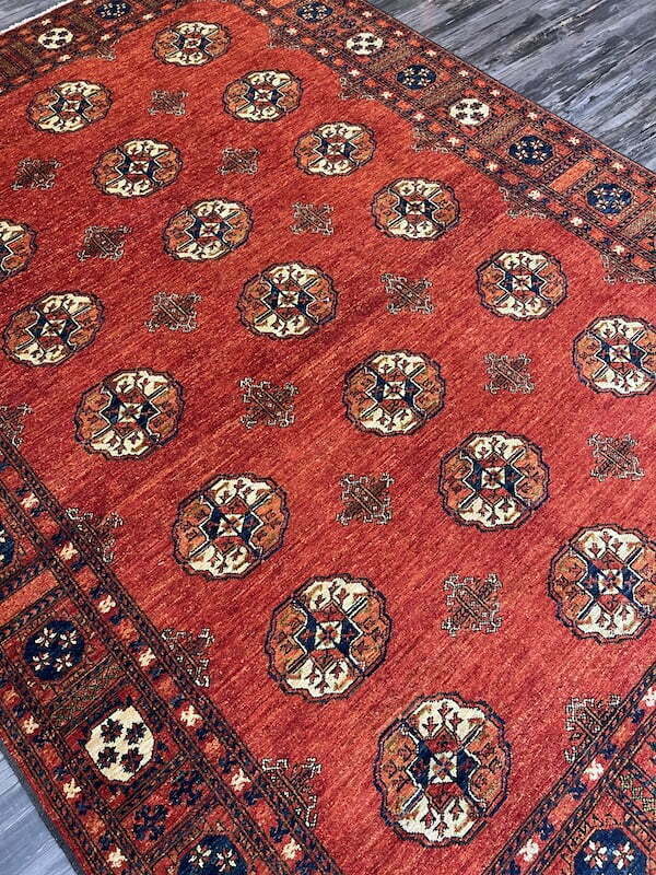 7x10 bukara Vintage rug Turkman rug Tribal Rug near me