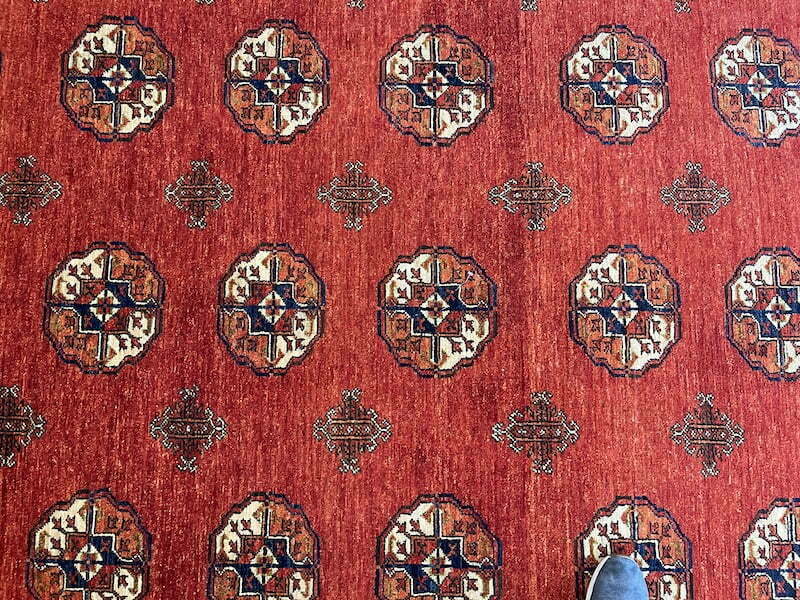 7x10 bukara Vintage rug Turkman rug Tribal Rug near me