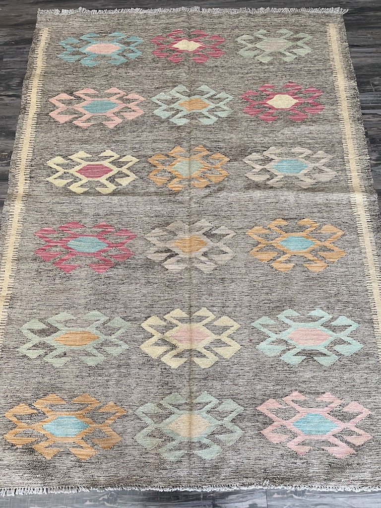 6.6X4.9 AFGHAN KLIM WOOL RUG Rug Master