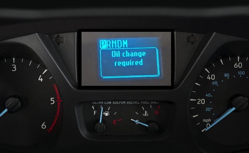 HOW TO RESET Ford Transit Service Oil Reminder Light