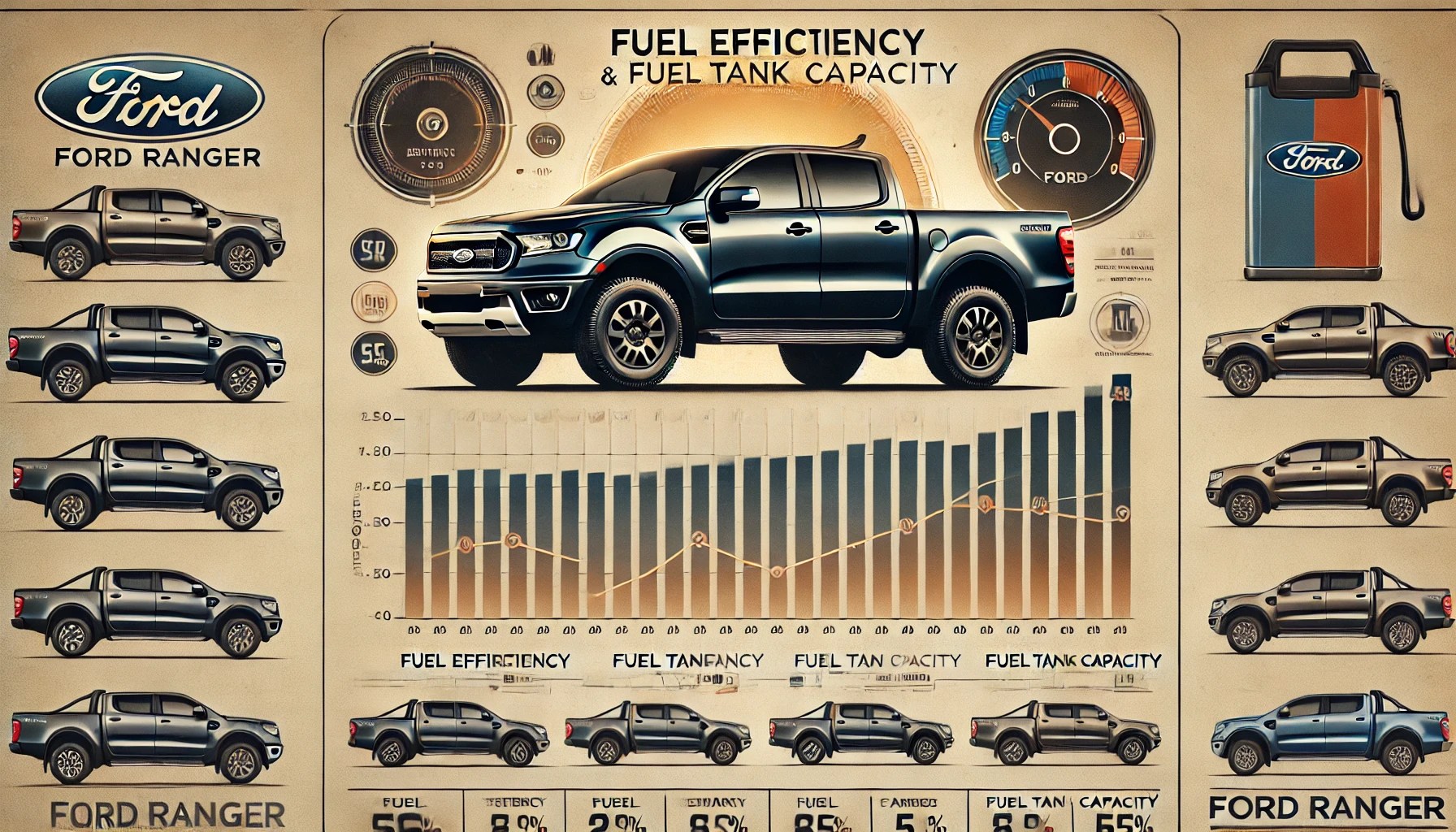 Ford Ranger Fuel Efficiency and Fuel Tank Capacity