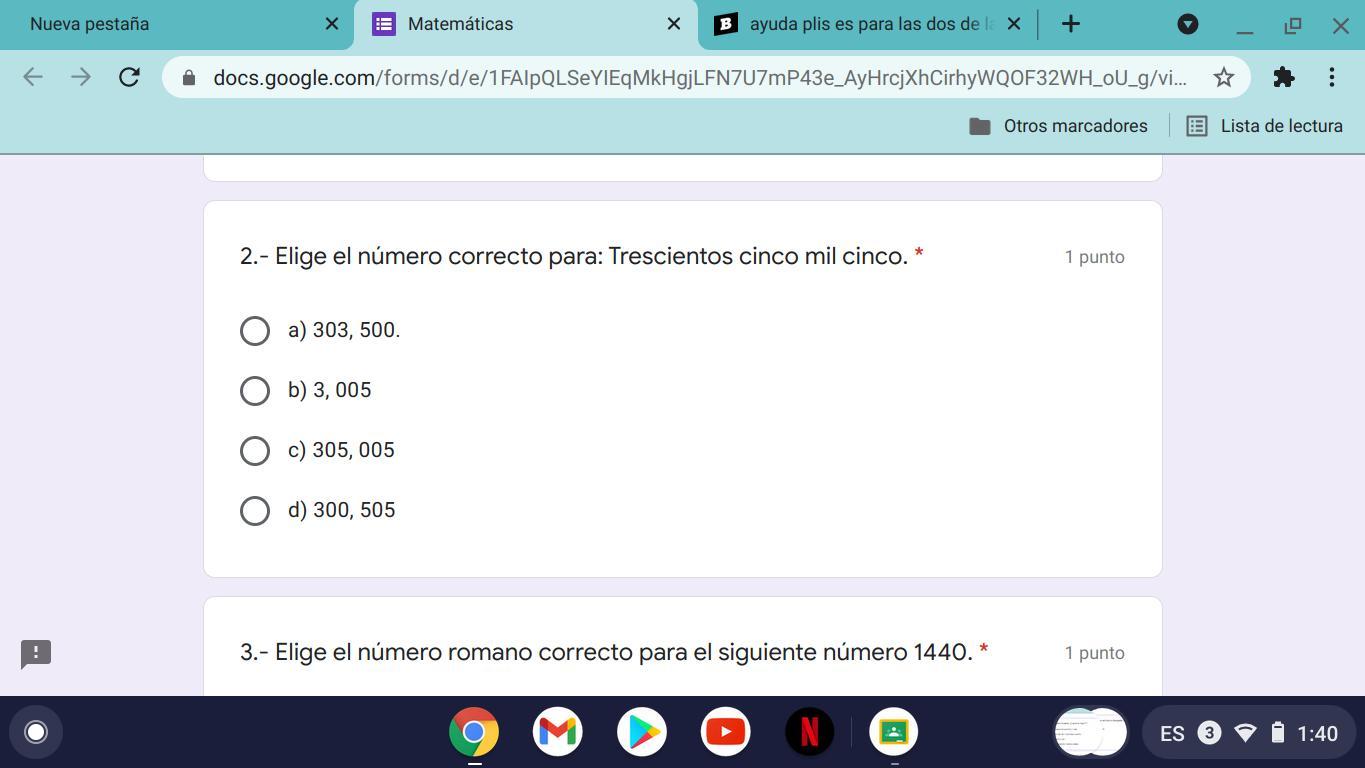 como se escribe el numero trecientos cinco mil cinco Brainly.lat