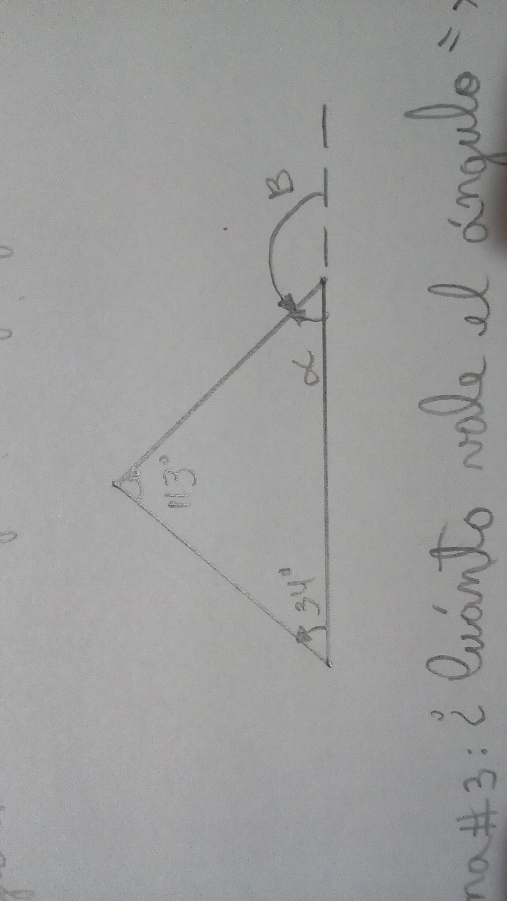 hallar los valoras de los ángulos α y β del siguiente