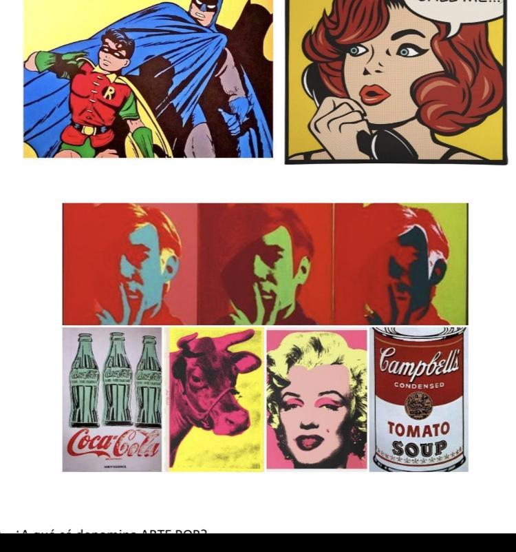 Observar las siguientes imágenes y mencionar 4 características del arte