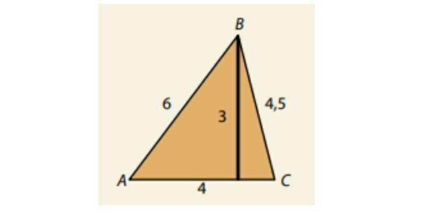 Calcula el área y perímetro de los siguientes triángulos
