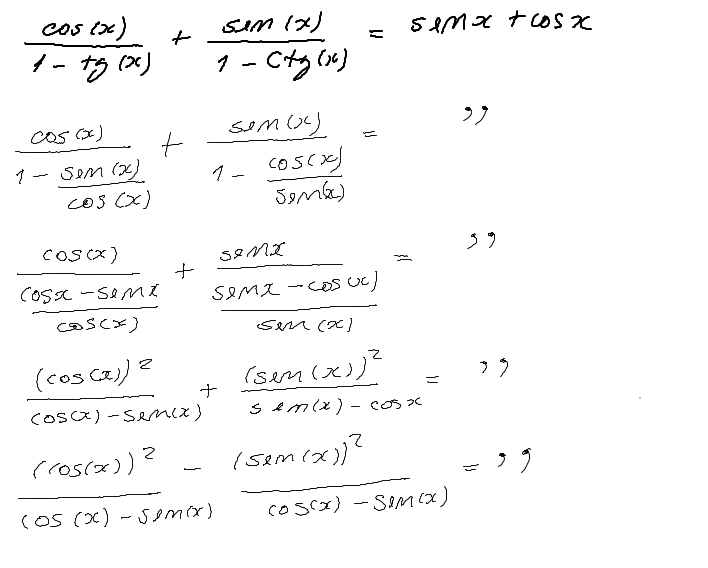 como resuelvo esto? (CosC / 1 TgC )+ (SenC / 1 Ctg C