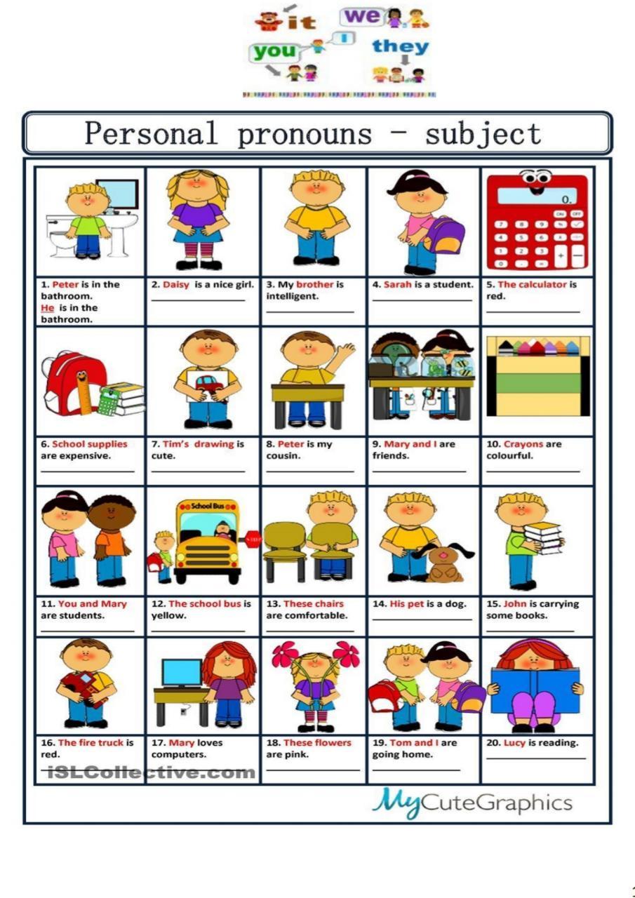 Personal pronouns Cómo se resolvería estas oraciones en