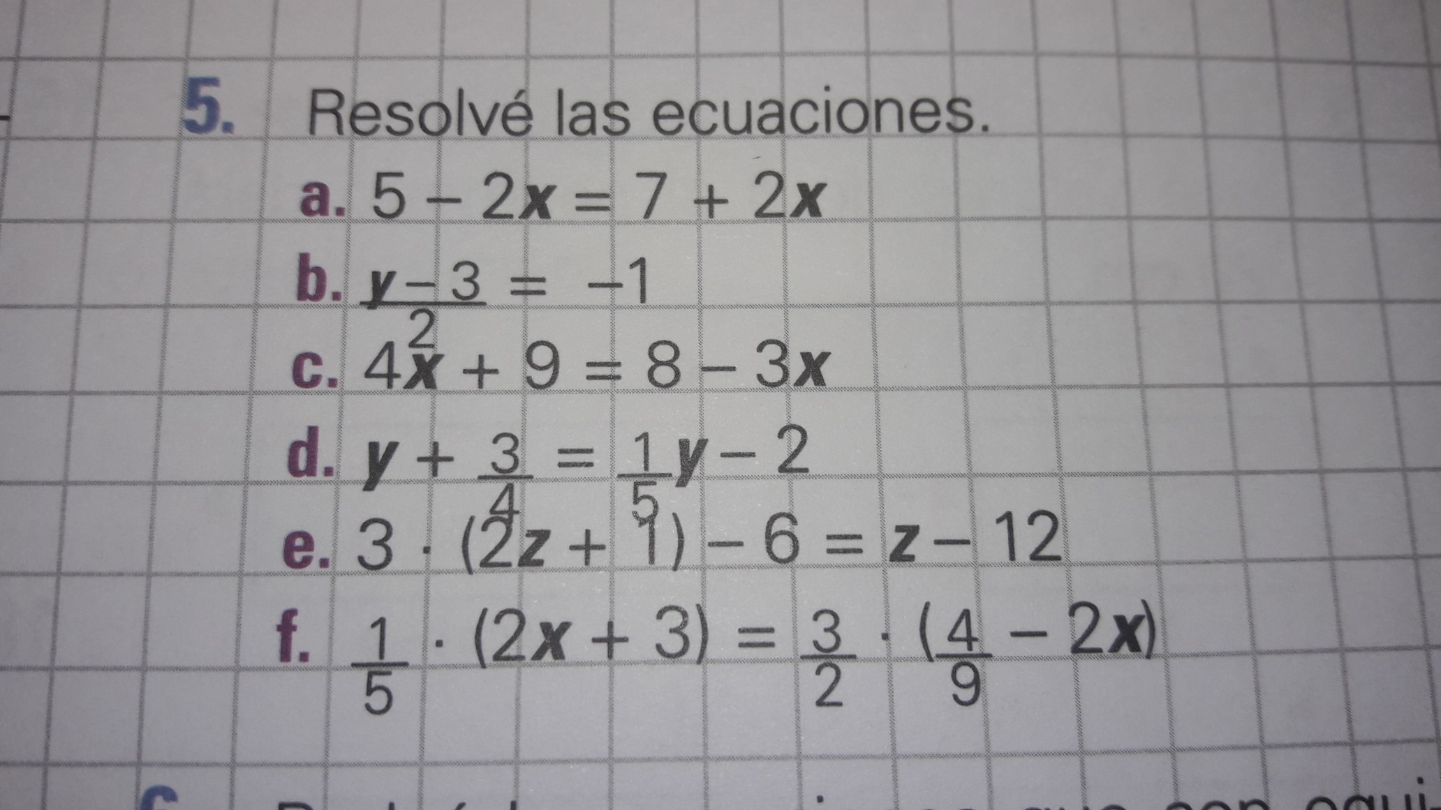 necesita que me resuelvan esas ecuaciones,con procedimiento y resultado