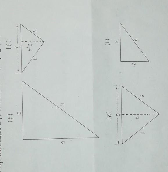 calcula el perímetro y el área de los siguientes