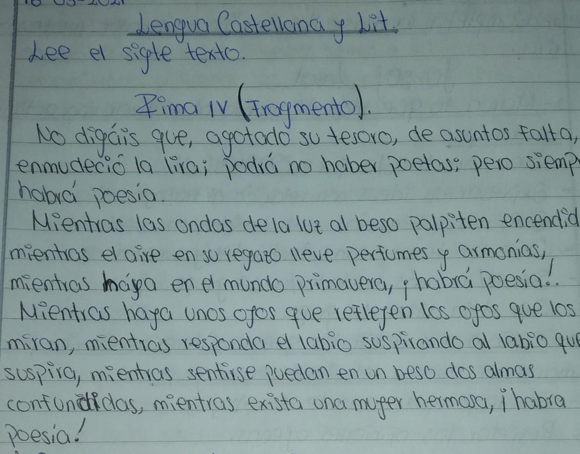 3 El texto está escrito ena Prosa y verso b Verso y