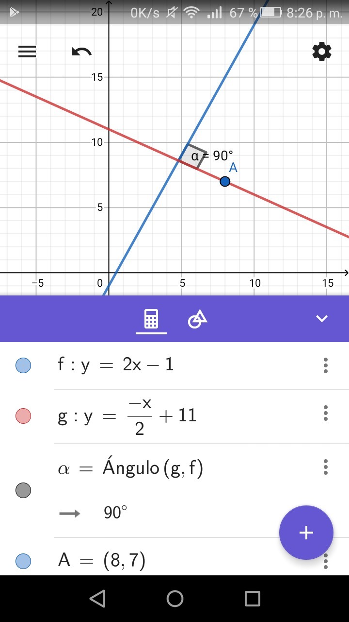 Una recta que es perpendicular a y=2x1 pasa por el punto