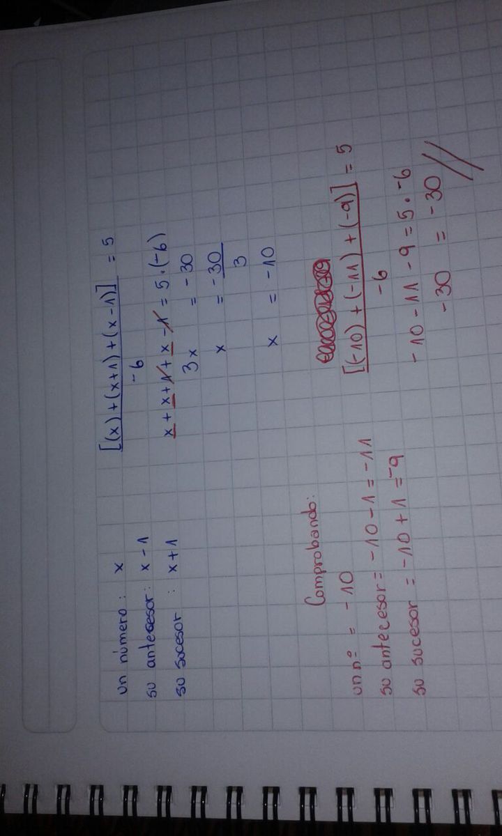 Sume un número,su antecesor y su sucesor, y al resultado lo divido