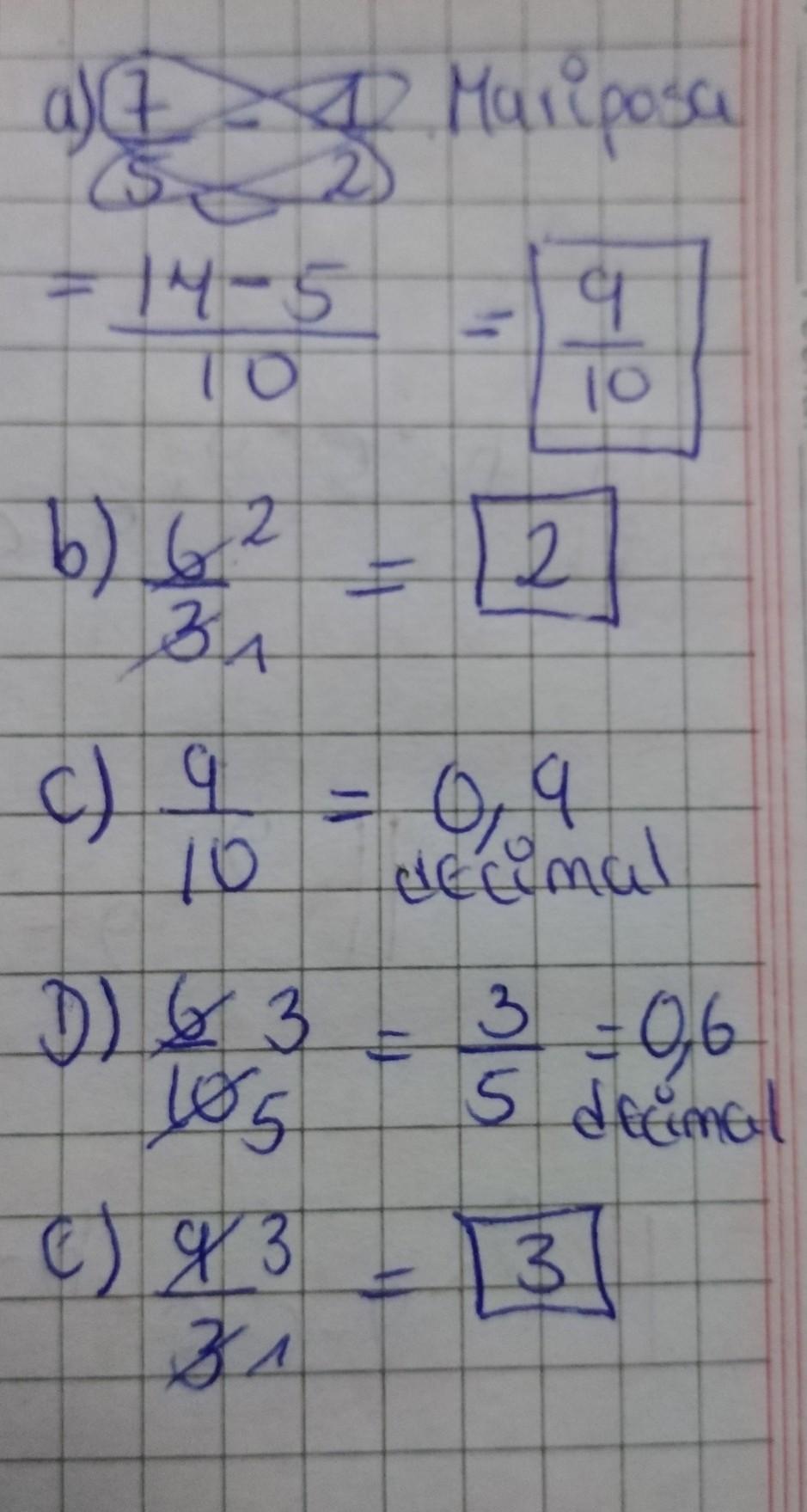 cuál es el resultado de 7/51/2 a) 6/3 b) 9/10 c) 6/10 d
