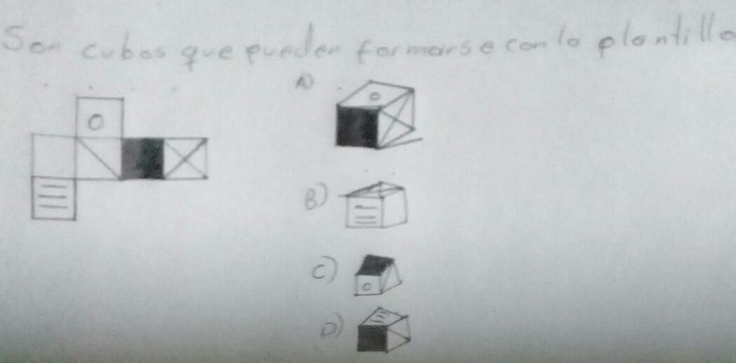 ayuda es para hoy Son cubos que puedenque queden formarse con la