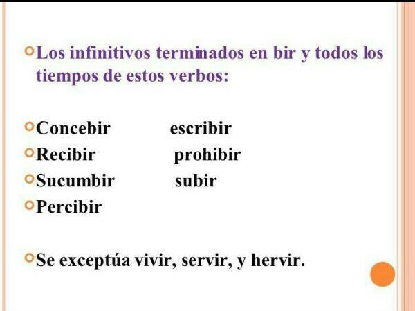 palabras que terminen en eber bir aber Brainly.lat